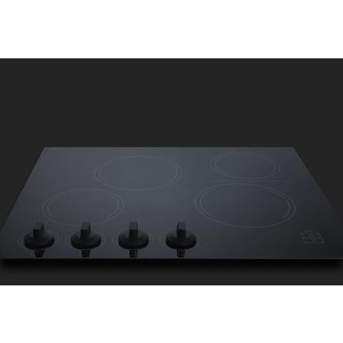 Summit 24" Wide 230V 4-Burner Radiant Cooktop