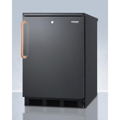 Summit 24" Wide All-Refrigerator with Antimicrobial Pure Copper Handle