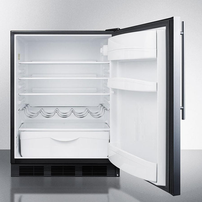 Summit 24" Wide All-Refrigerator With Thin Handle