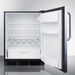 Summit 24" Wide All-Refrigerator With Towel Bar Handle