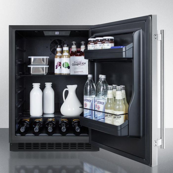 Summit 24" Wide Built-In All-Refrigerator ADA Compliant