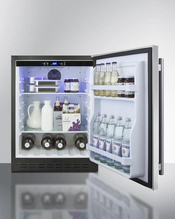 Summit 24" Wide Built-In All-Refrigerator ADA Compliant