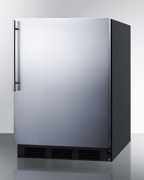 Summit 24" Wide Built-In All-Refrigerator With Thin Handle ADA Compliant