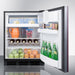 Summit 24" Wide Built-In Refrigerator-Freezer (Panel Not Included)