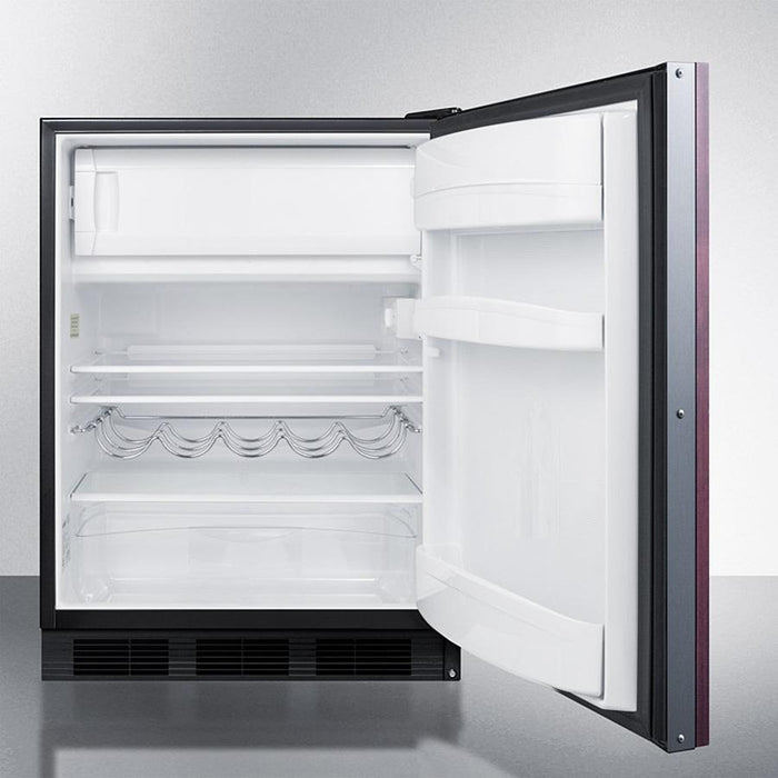 Summit 24" Wide Built-In Refrigerator-Freezer (Panel Not Included)