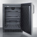 Summit 24" Wide Frost-Free Built-In All-Refrigerator With Towel Bar Handle