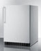 Summit 24" Wide Frost-Free Built-In All-Refrigerator With Towel Bar Handle