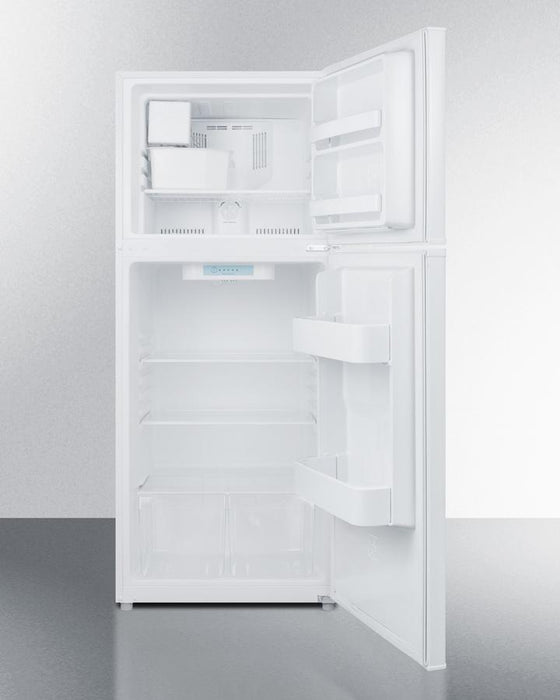 Summit 24" Wide Top Mount Refrigerator-Freezer With Icemaker