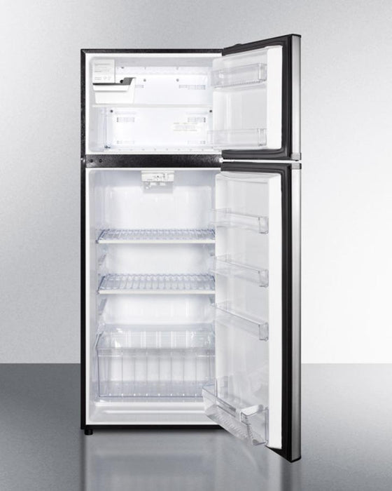 Summit 24" Wide Top Mount Refrigerator-Freezer With Icemaker