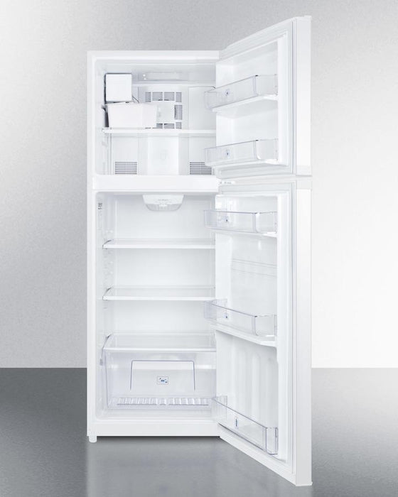 Summit 26" Wide Top Mount Refrigerator-Freezer With Icemaker