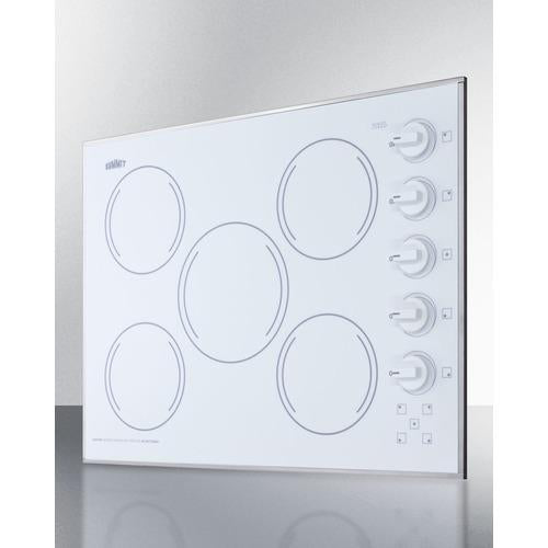 Summit 27" Wide 230V 5-Burner Radiant Cooktop