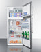 Summit 28" Wide Top Mount Refrigerator-Freezer With Icemaker