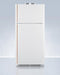 Summit 30" Wide Break Room Refrigerator-Freezer with Antimicrobial Pure Copper Handle