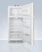 Summit 30" Wide Break Room Refrigerator-Freezer with Antimicrobial Pure Copper Handle