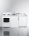 Summit 72" Wide All-in-One Kitchenette with Electric Coil Range