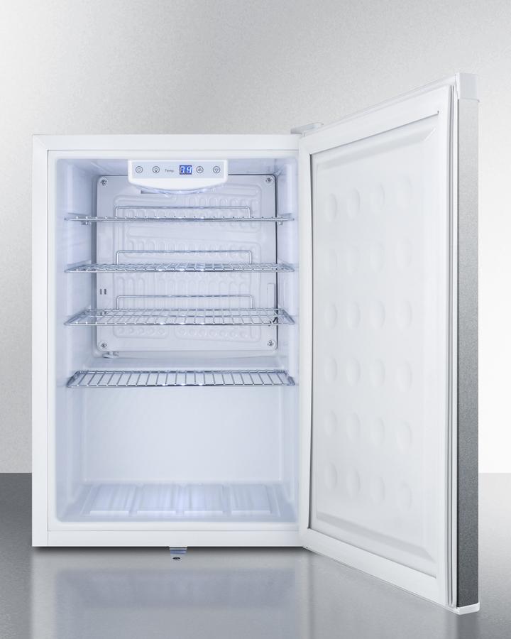 Summit Compact Built-In All-Refrigerator in Stainless Steel