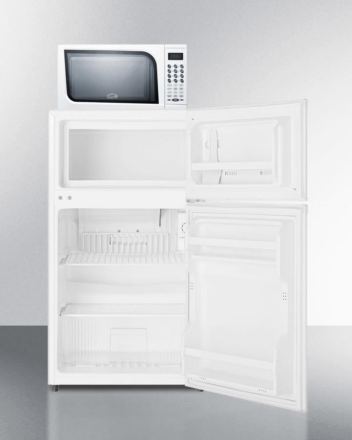 Summit Refrigerator-Freezer-Microwave Combination Unit With Cycle Defrost - MRF351W