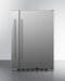 Summit Shallow Depth 24" Wide Built-In All-Refrigerator With Slide-Out Storage Compartment