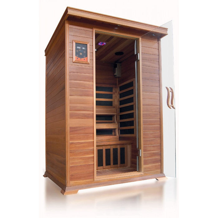 SunRay Cedar 2-Person Sierra Infrared Sauna HL200K - PrimeFair