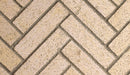 Superior 50", 42", 50" Vent Free Firebox, Mosaic Masonry Brick, Ivory Split Herringbone