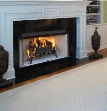 Superior Fireplaces 36" Wood burning Insulated Fireplace with White Stacked Refractory Panels - WRT/WCT3036