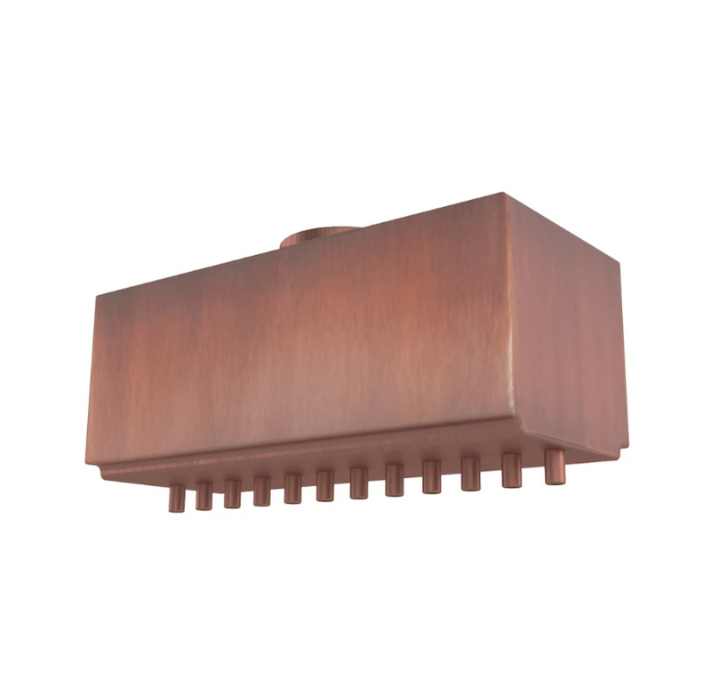 The Outdoor Plus 12" Rainfall Style Scupper - Copper - OPT-RNS12