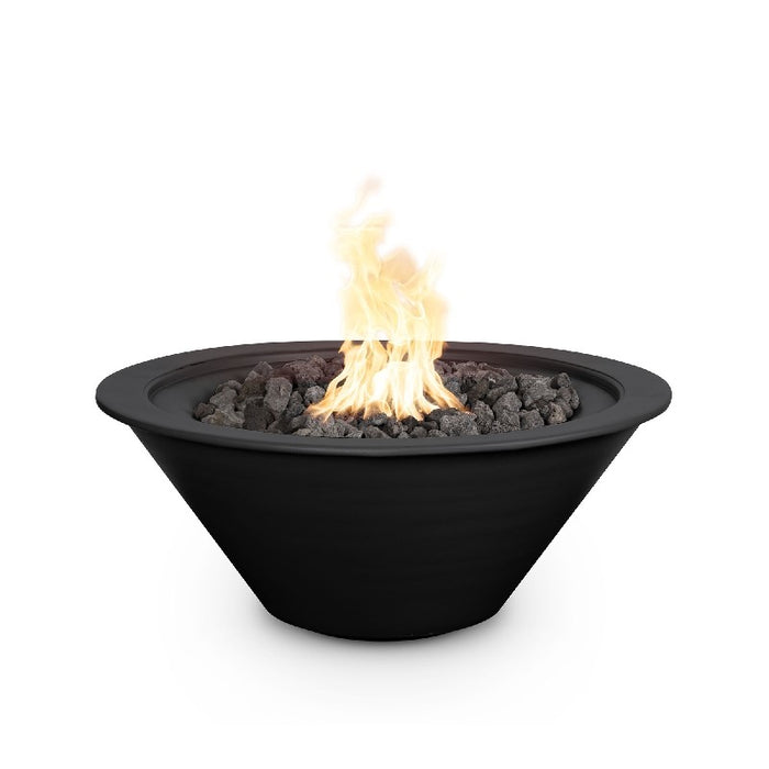 The Outdoor Plus 24" Cazo Powder Coated Fire Bowl - 12V Electronic Ignition - OPT-R24PCFOE12V