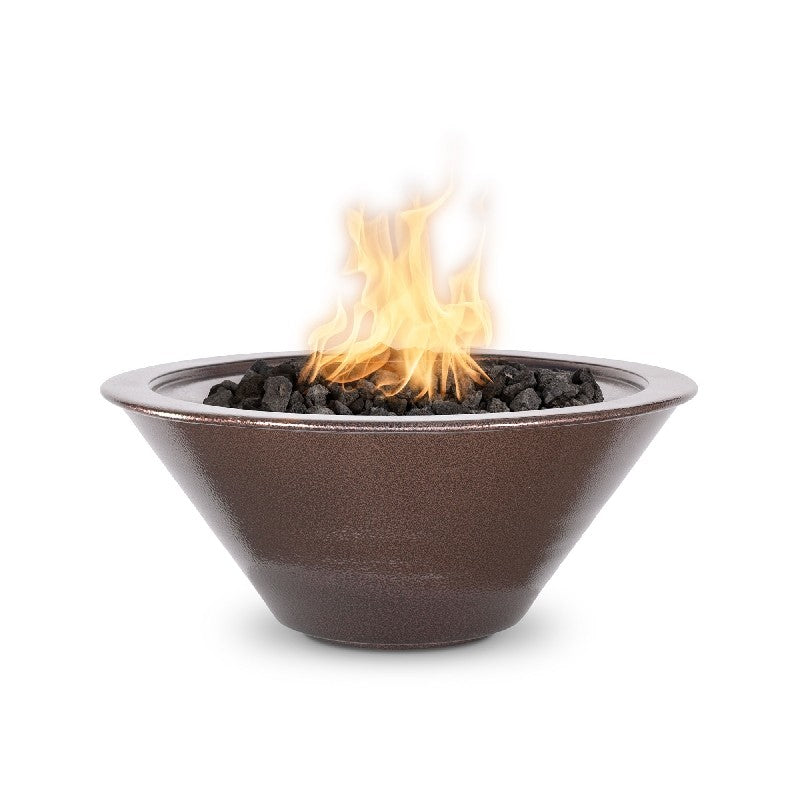 The Outdoor Plus 24" Cazo Powder Coated Fire Bowl - 12V Electronic Ignition - OPT-R24PCFOE12V