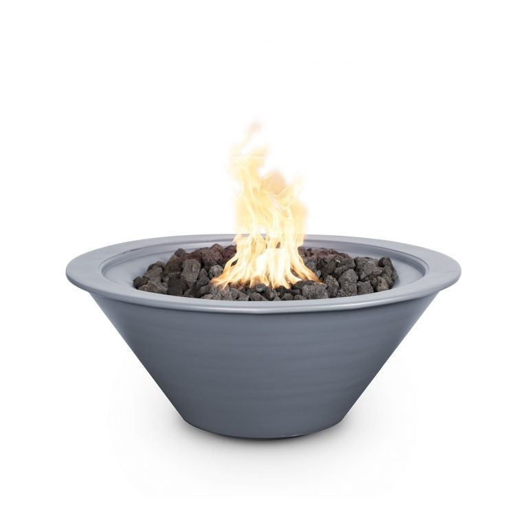 The Outdoor Plus 24" Cazo Powder Coated Fire Bowl - 12V Electronic Ignition - OPT-R24PCFOE12V