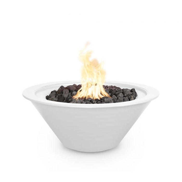 The Outdoor Plus 24" Cazo Powder Coated Fire Bowl - 12V Electronic Ignition - OPT-R24PCFOE12V