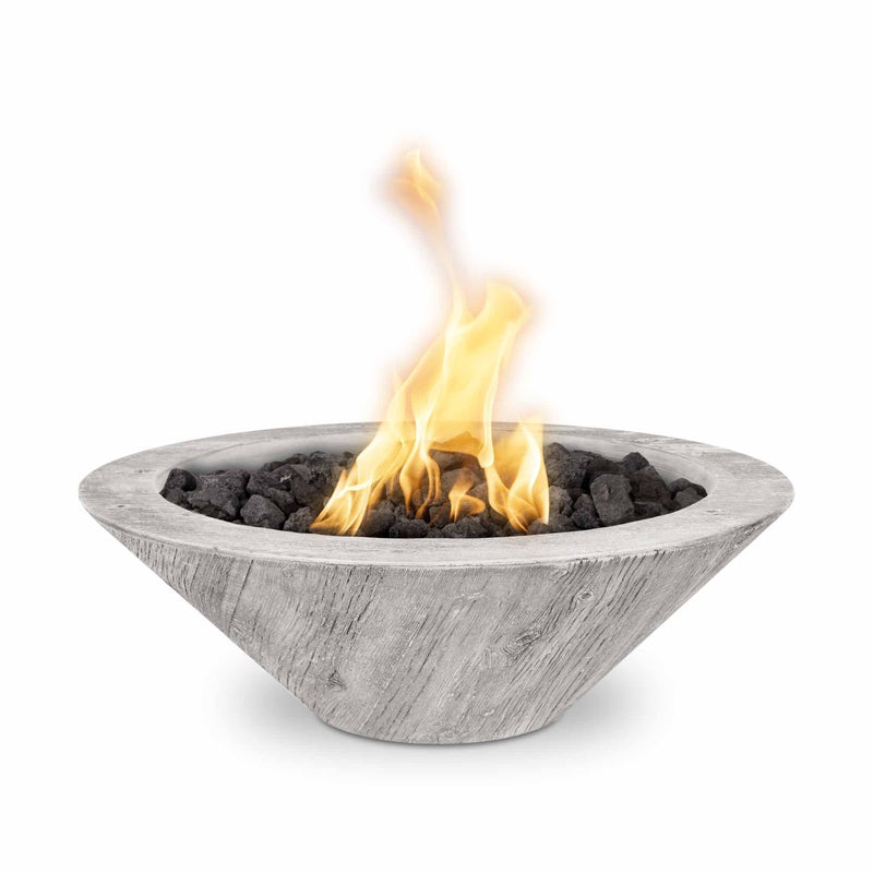 The Outdoor Plus 24" Cazo Wood Grain Fire Bowl - Match Lit - OPT-24RWGFO