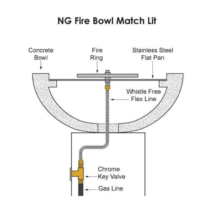 The Outdoor Plus 24" Cazo Wood Grain Fire Bowl - Match Lit - OPT-24RWGFO