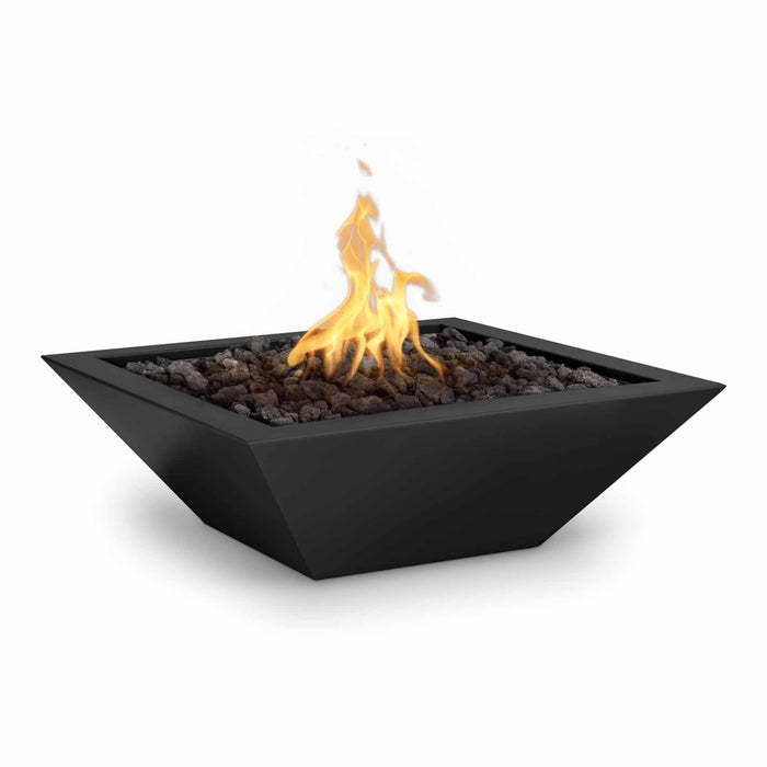 The Outdoor Plus 24" Maya Powder Coated Fire Bowl - 12V Electronic Ignition - OPT-24SQPCFOE12V