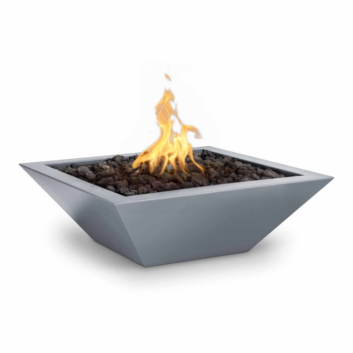 The Outdoor Plus 24" Maya Powder Coated Fire Bowl - 12V Electronic Ignition - OPT-24SQPCFOE12V