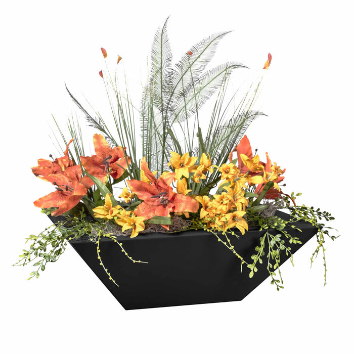 The Outdoor Plus 24" Maya Powder Coated Planter Bowl - OPT-24SQPCPO