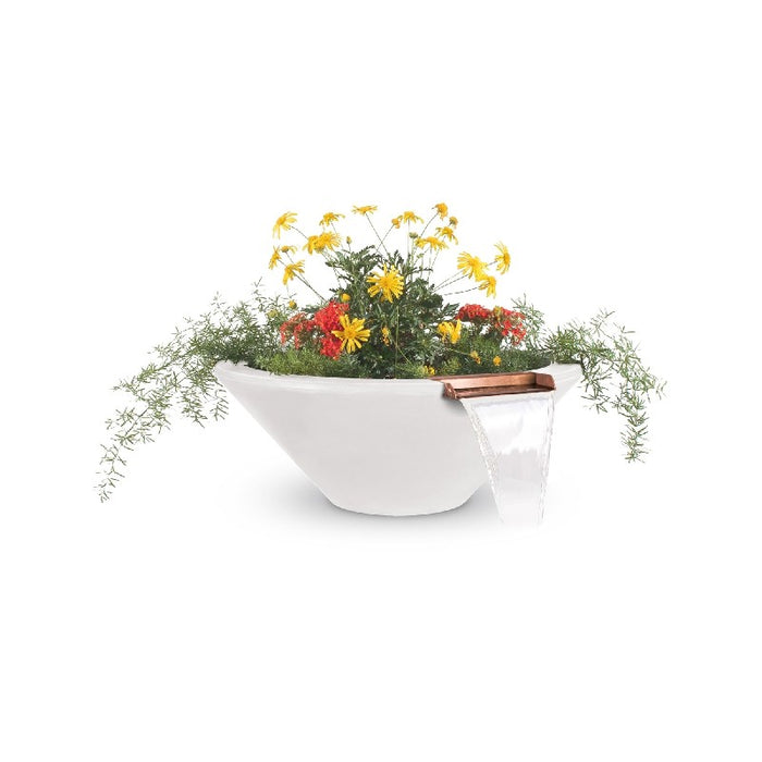 The Outdoor Plus Series Cazo GFRC Planter Bowl with Water - 24" - OPT-24RPW