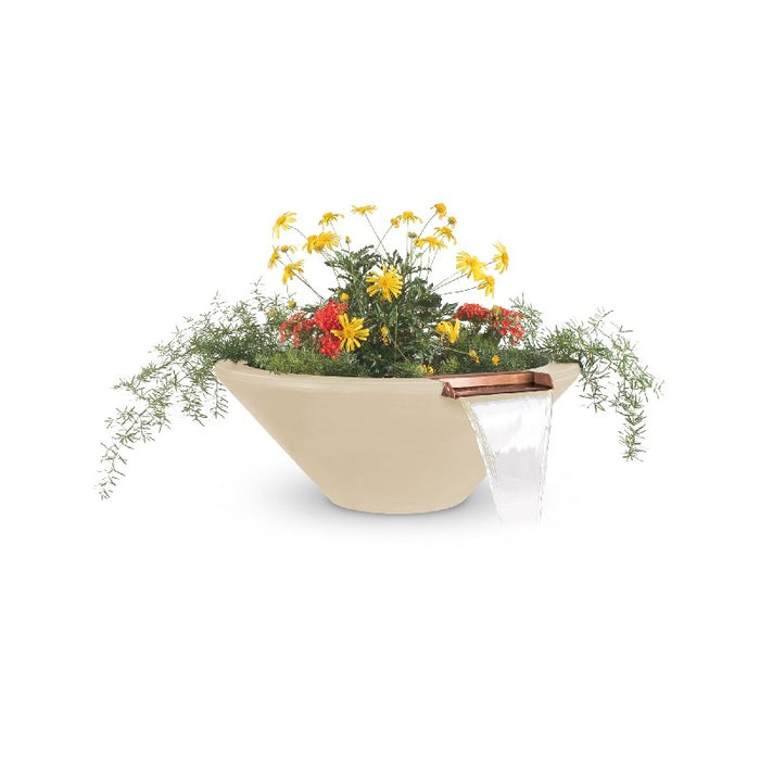 The Outdoor Plus Series Cazo GFRC Planter Bowl with Water - 24" - OPT-24RPW