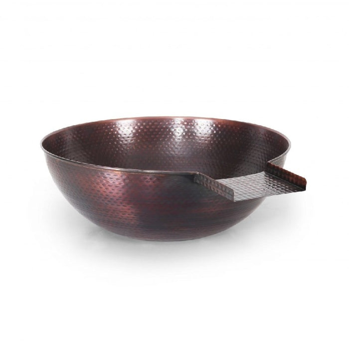 The Outdoor Plus 27" Sedona Hammered Copper Water Bowl -OPT-27RCPRWO