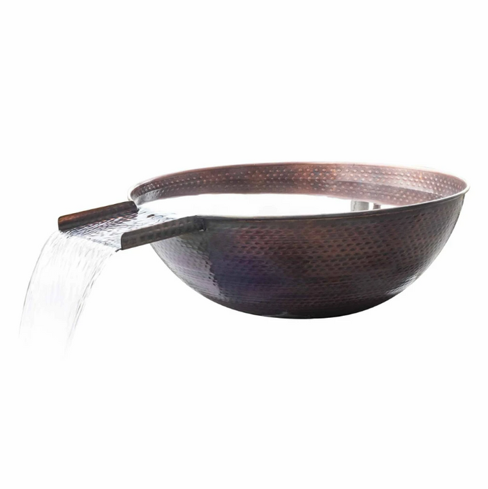 The Outdoor Plus 27" Sedona Hammered Copper Water Bowl -OPT-27RCPRWO