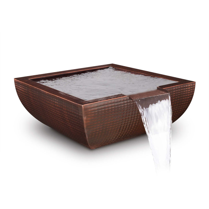 The Outdoor Plus 30" Avalon Hammered Copper Water Bowl - OPT-30AVCPWO