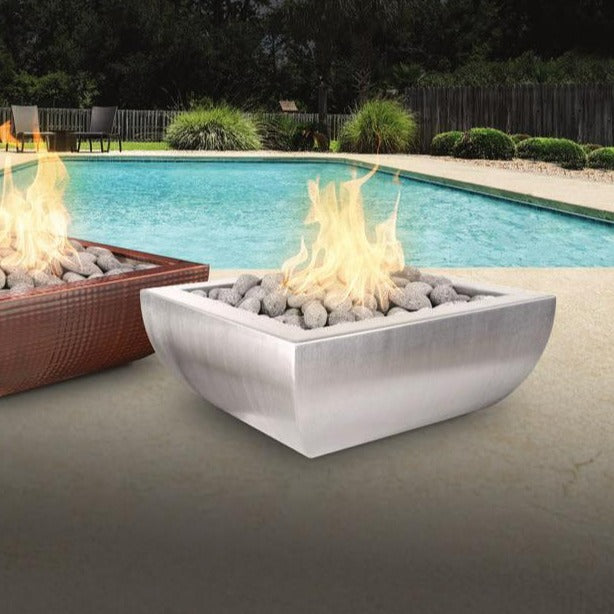 The Outdoor Plus 30" Avalon Stainless Steel Fire Bowl - 12V Electronic Ignition - OPT-30AVSSFE12V