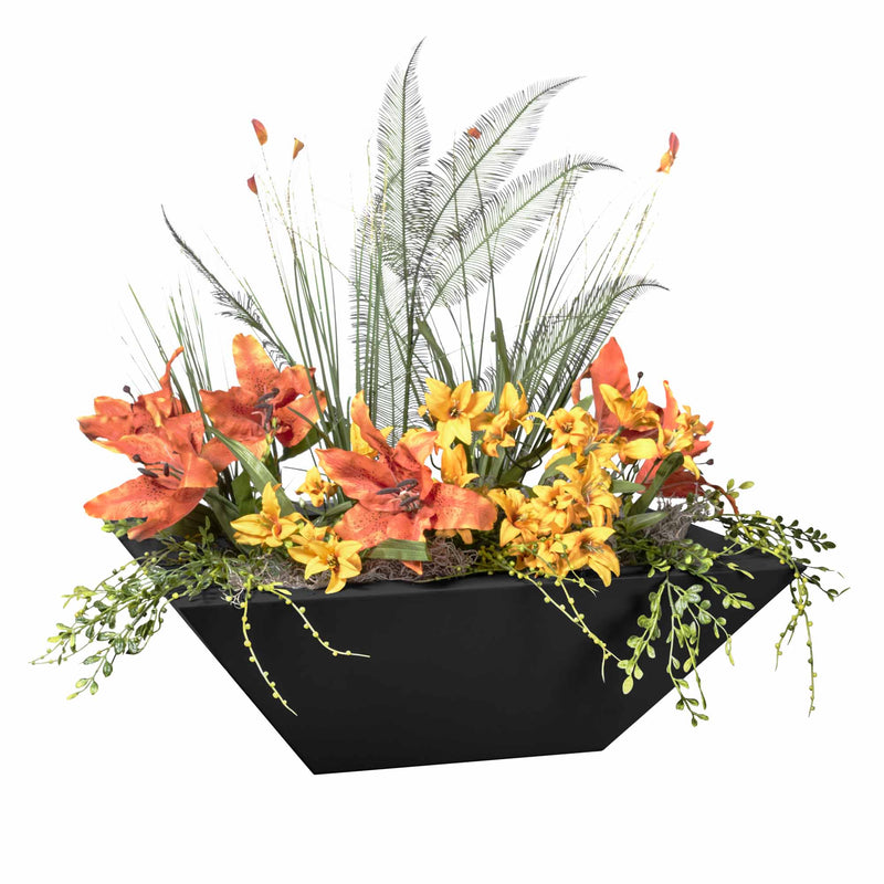 The Outdoor Plus 30" Maya Powder Coated Planter Bowl - OPT-30SQPCPO