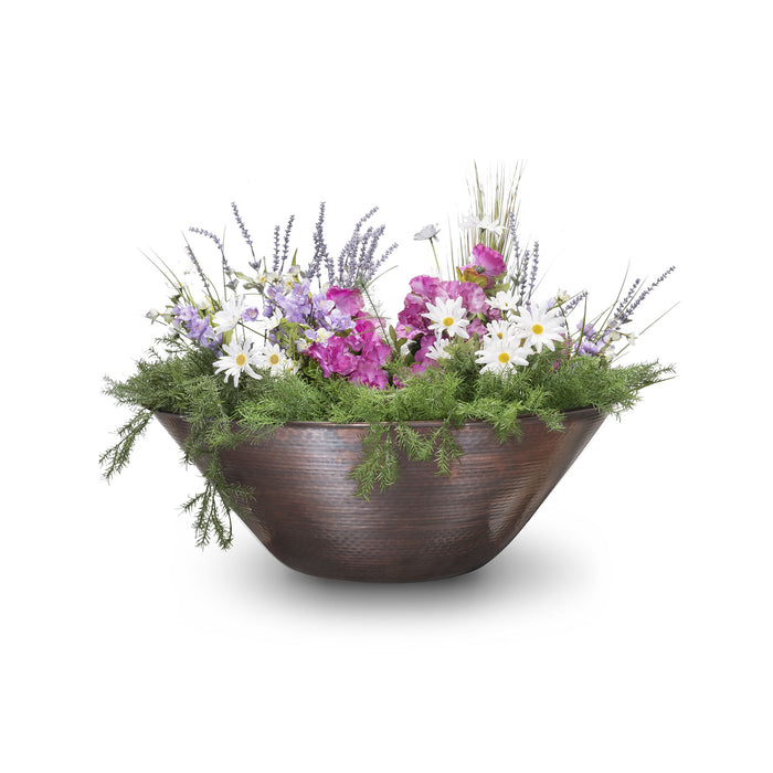 The Outdoor Plus 31" Remi Hammered Copper Planter Bowl - OPT-31RCPO