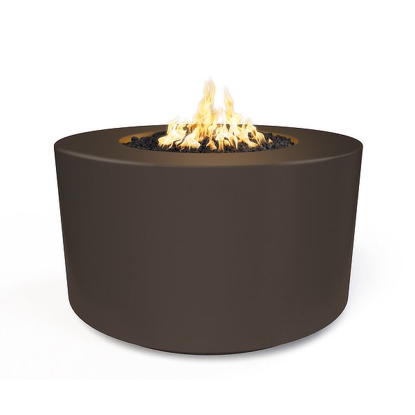 The Outdoor Plus 32" Florence Concrete Fire Pit - 110V Plug & Play Electronic Ignition - OPT-FL3218EKIT