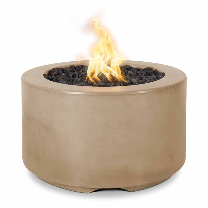The Outdoor Plus 32" Florence Concrete Fire Pit - 110V Plug & Play Electronic Ignition - OPT-FL3218EKIT