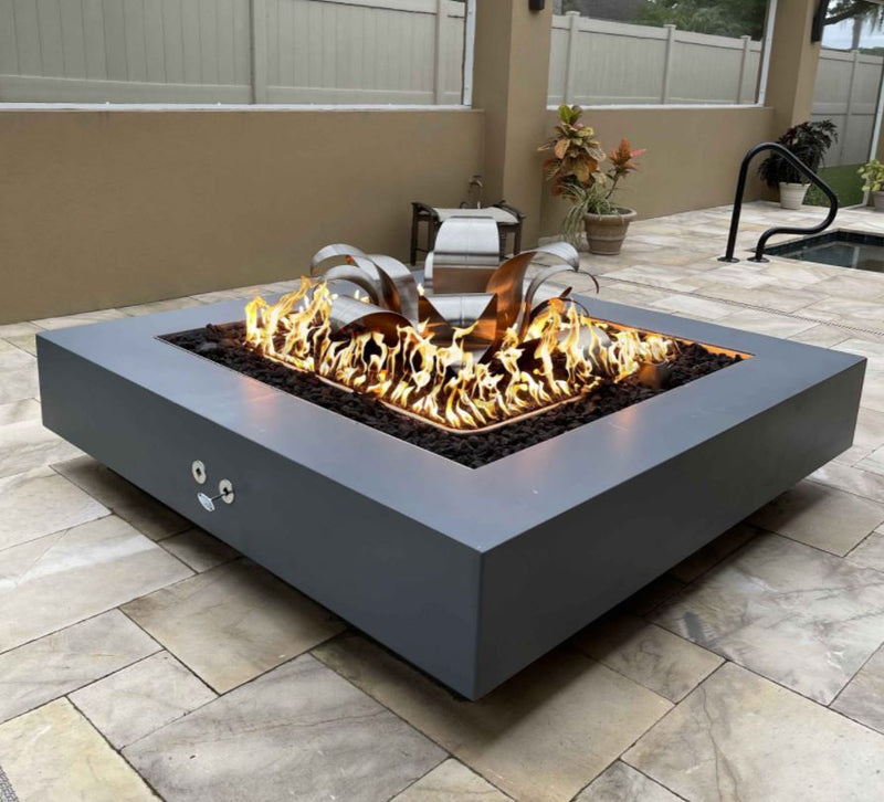 The Outdoor Plus 36" Cabo Square Fire Pit - 12V Electronic Ignition - OPT-CBSQ36E12V