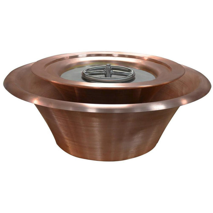 The Outdoor Plus 36" Cazo Copper 360° Water & Fire Bowl - 12V Electronic Ignition - OPT-36FW360E12V