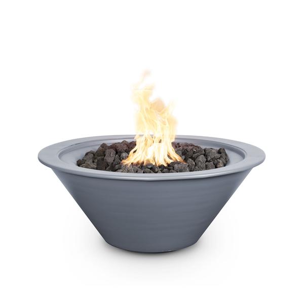 The Outdoor Plus 36" Cazo Powder Coated Fire Bowl - 12V Electronic Ignition - OPT-R36PCFOE12V