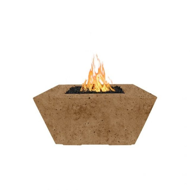 The Outdoor Plus 36" Redan Concrete Fire Pit - 110V Plug & Play Electronic Ignition - OPT-RDN36EKIT