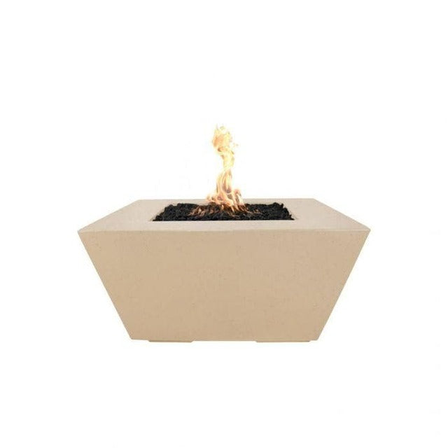 The Outdoor Plus 36" Redan Concrete Fire Pit - 110V Plug & Play Electronic Ignition - OPT-RDN36EKIT